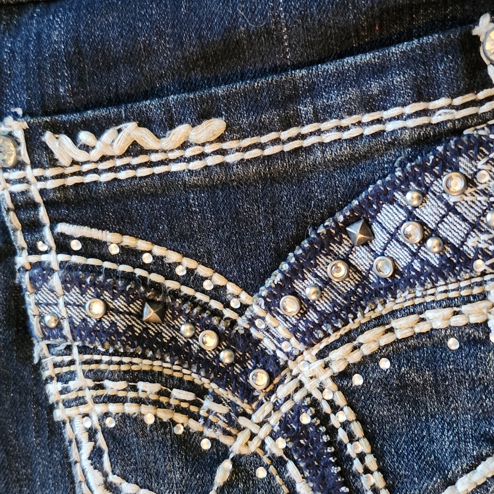 Cato Embellished Blue Jeans